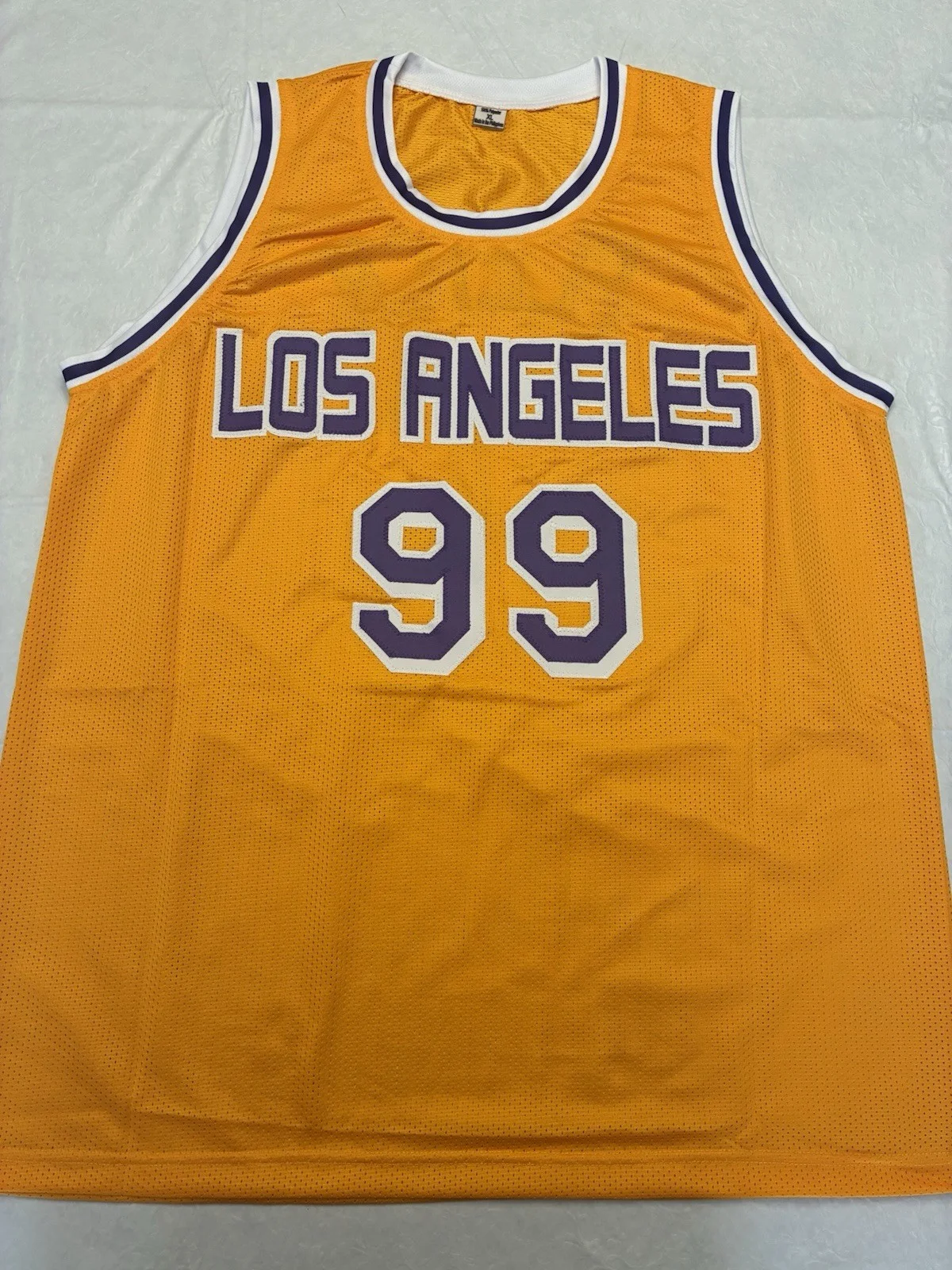 Fletch Autographed #99 Los Angeles Movie Jersey Orange Signed JSA Authenticated, изображение 2
