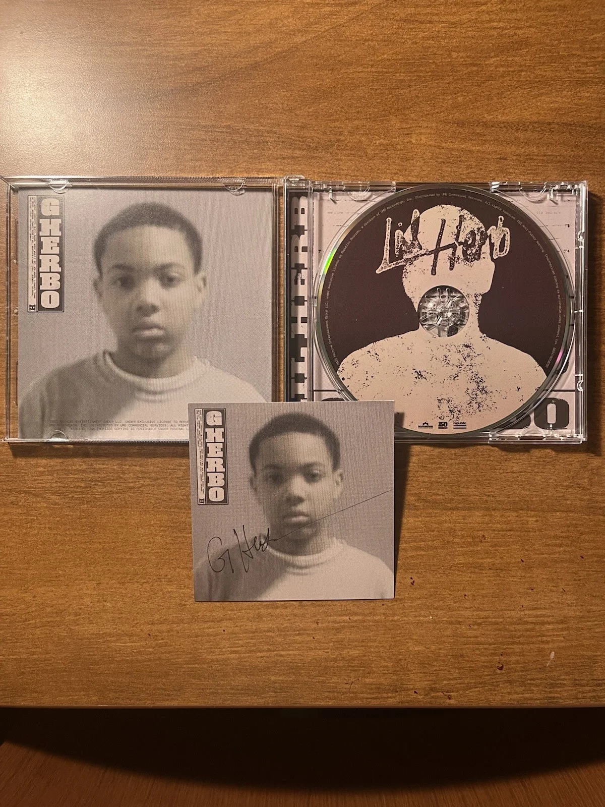 G Herbo Lil Herb SIGNED CD Album Autographed AUTHENTIC *In Hand*, image 2