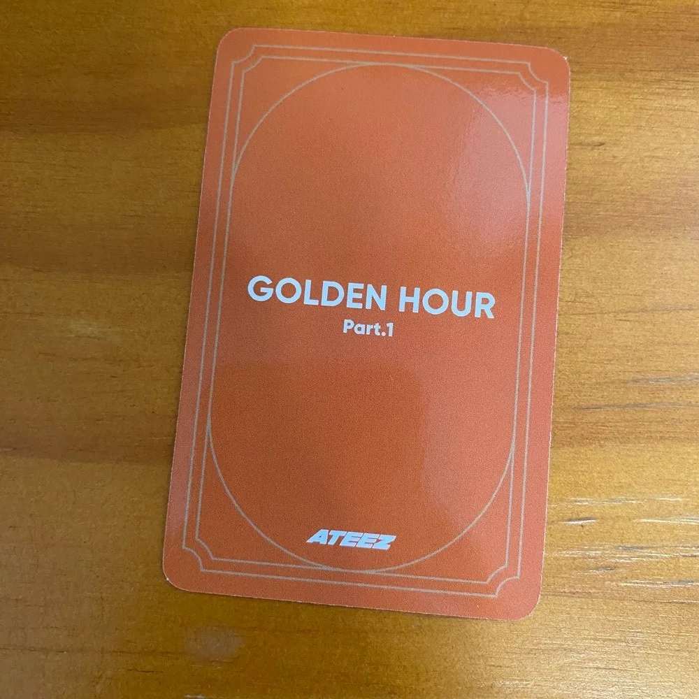 SALE ATEEZ ateez Autographed Signed Photo Card Official Golden Hour Part.1 2024, изображение 2