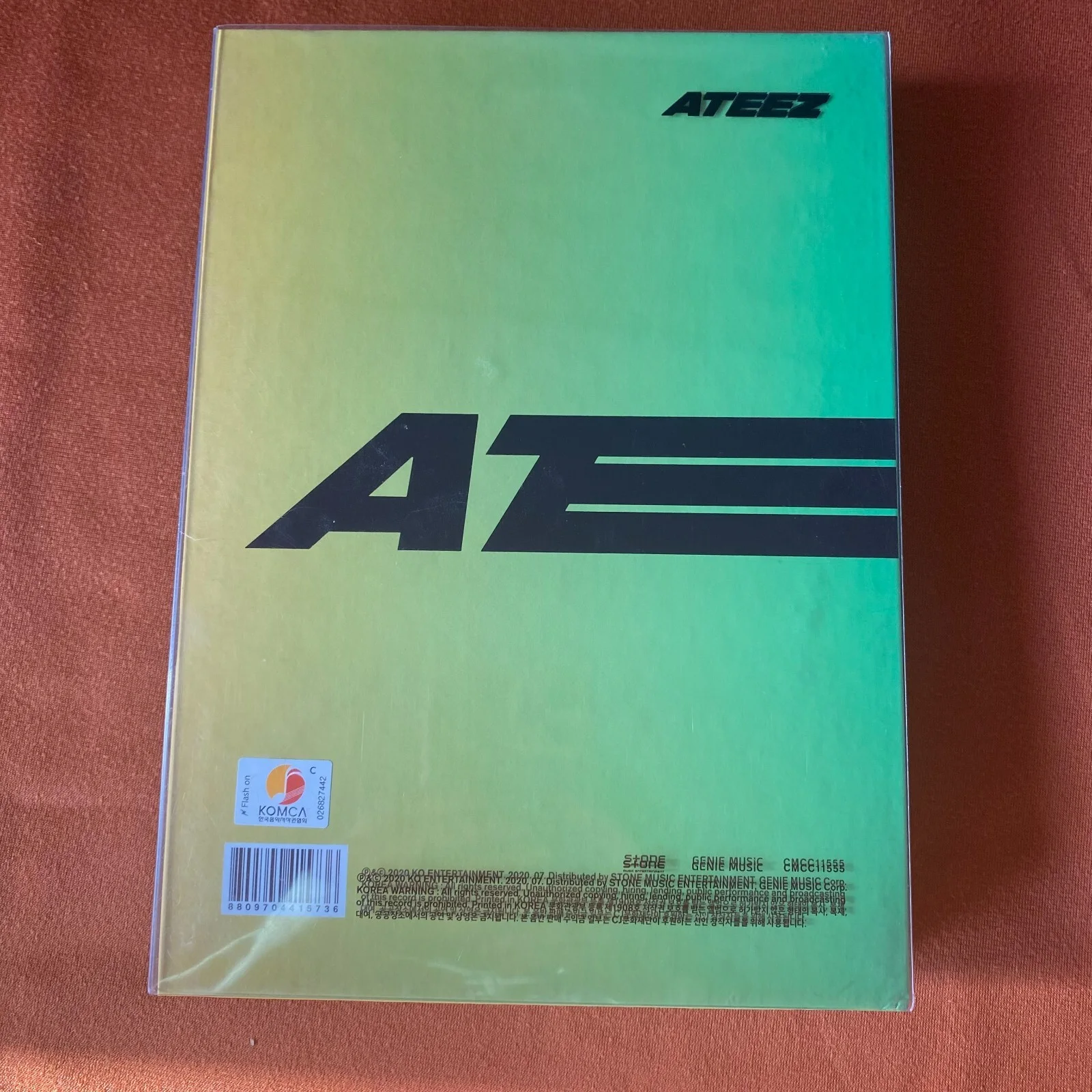 ATEEZ ZERO : FEVER PART.1 - 5TH MINI ALBUM Autographed GREEN VER+Seong Hwa Card, изображение 5