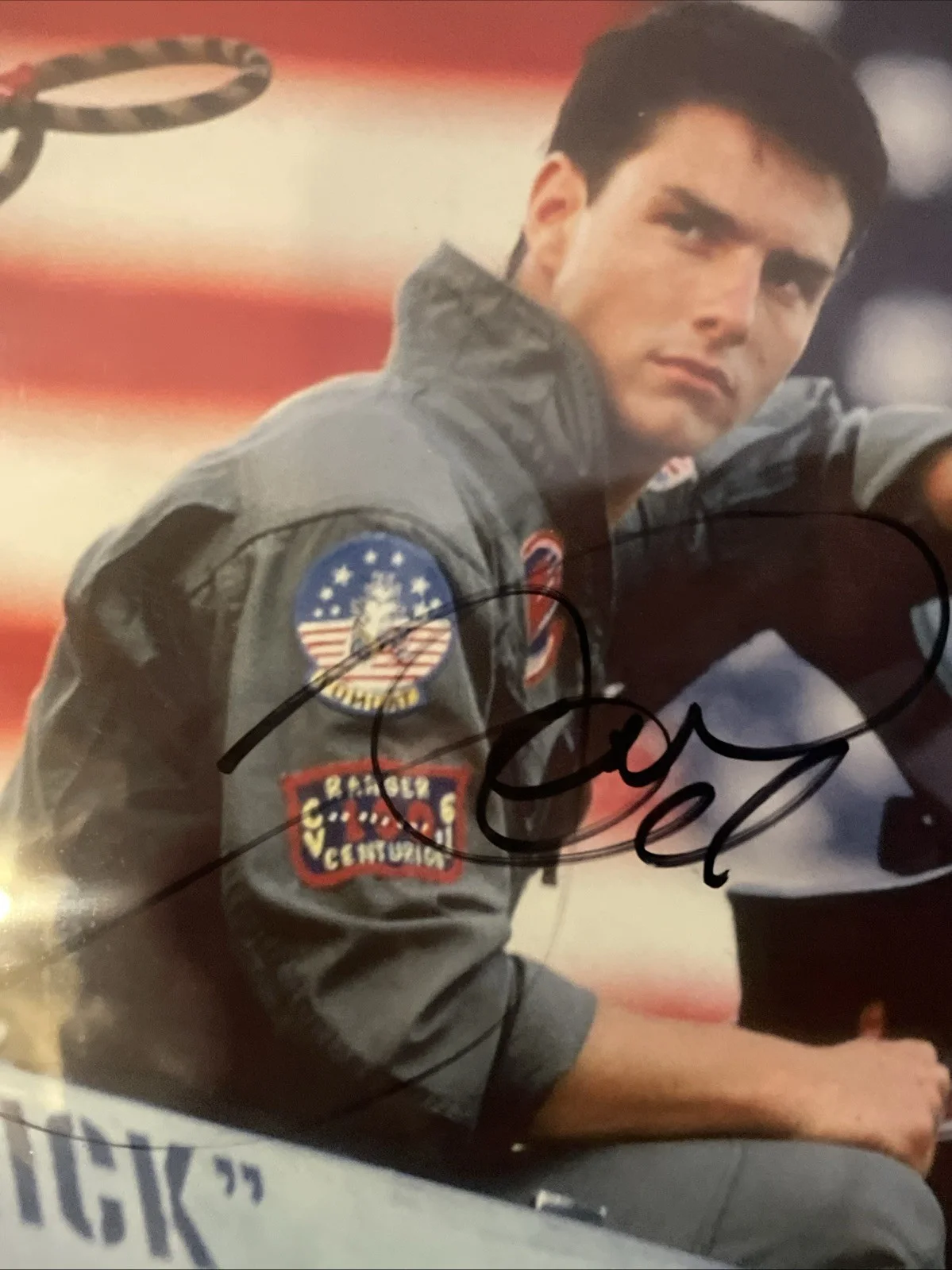 TOM CRUISE — Tom Cruise Signed Autograph Top Gun 8x10 Photo Beckett BAS Encapsulated, image 4