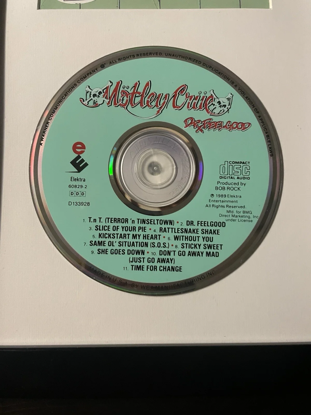 Tommy Lee signed Framed Dr Feelgood Autographed MOTLEY CRUE JSA COA, image 3
