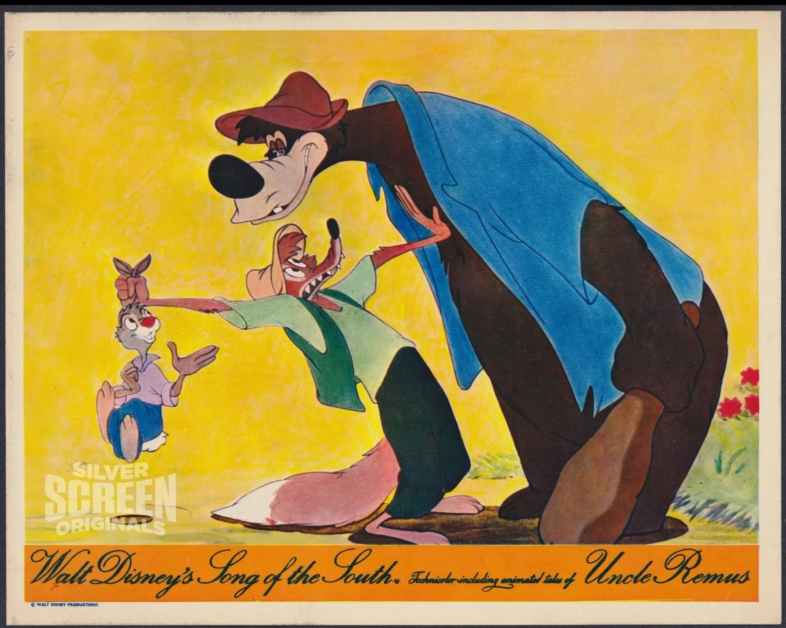 Song of the South 8x ORIGINAL UK FOH Lobby Cards Walt Disney RR MINT, изображение 3