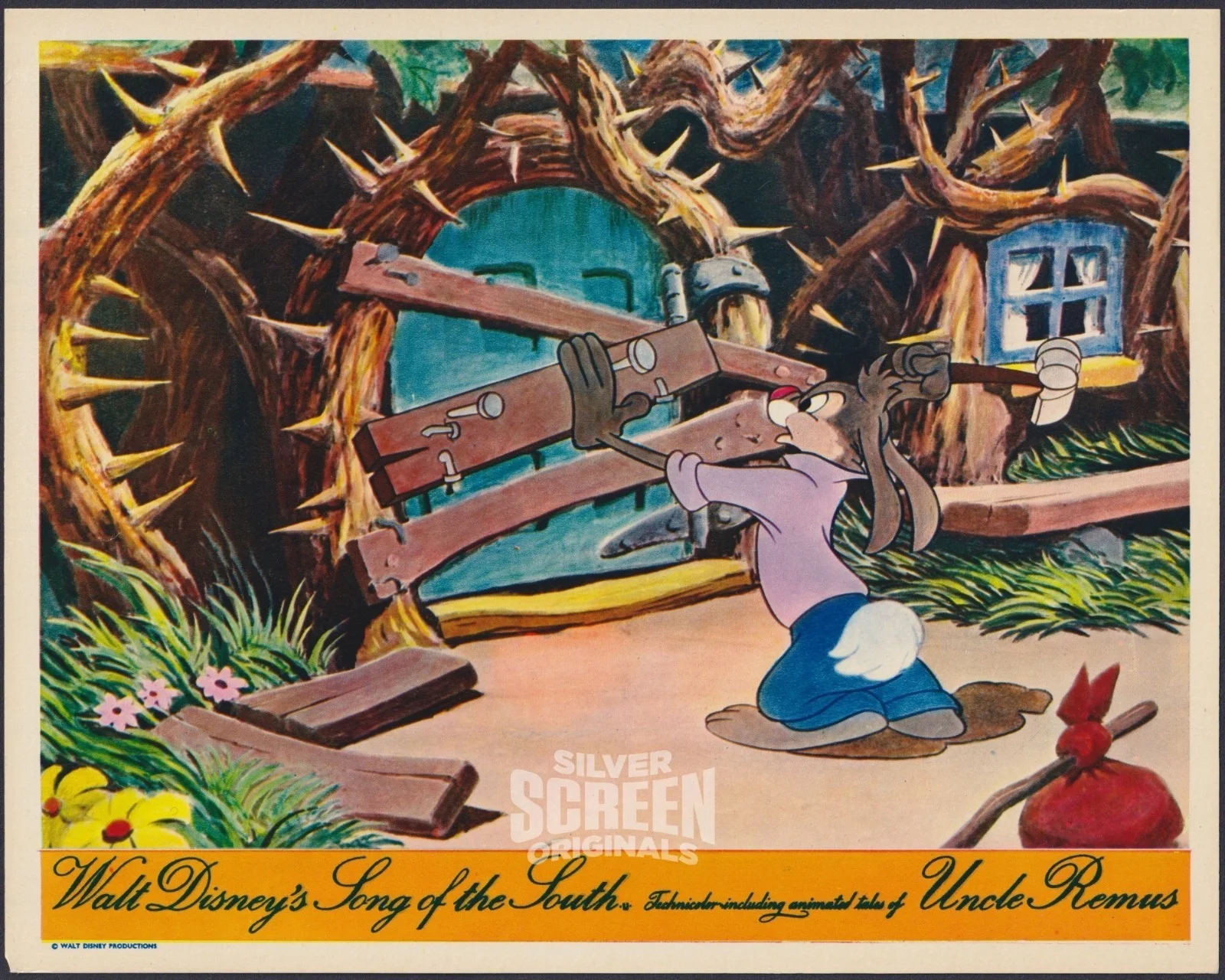 Song of the South 8x ORIGINAL UK FOH Lobby Cards Walt Disney RR MINT, изображение 4