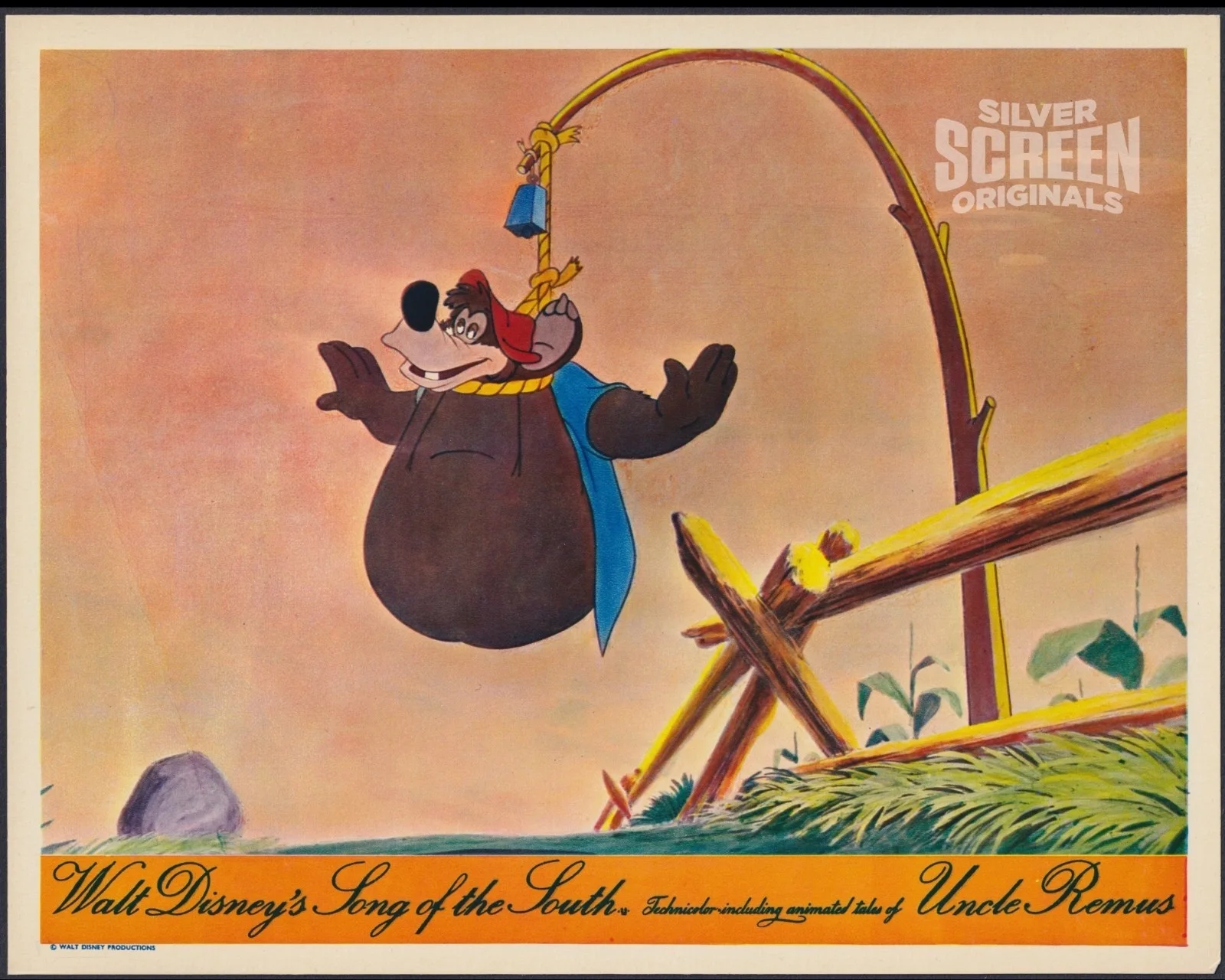 Song of the South 8x ORIGINAL UK FOH Lobby Cards Walt Disney RR MINT, изображение 5