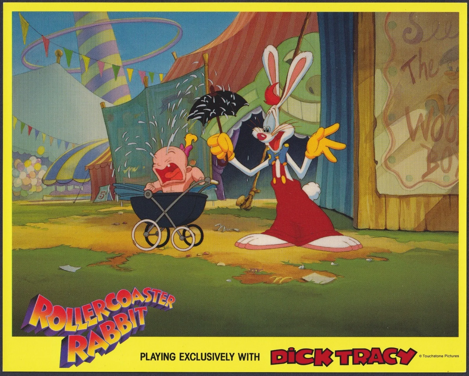 Dick Tracy 8x ORIGINAL UK FOH Lobby Cards Walt Disney Warren Beatty 1990, изображение 4