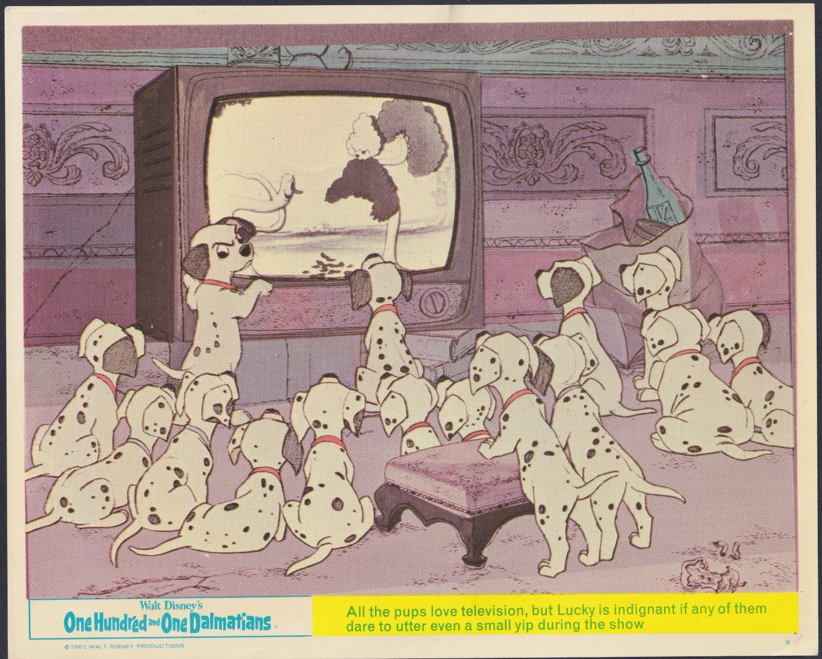 101 Dalmatians 8x ORIGINAL UK FOH Lobby Cards Walt Disney Warren Early RR, изображение 2