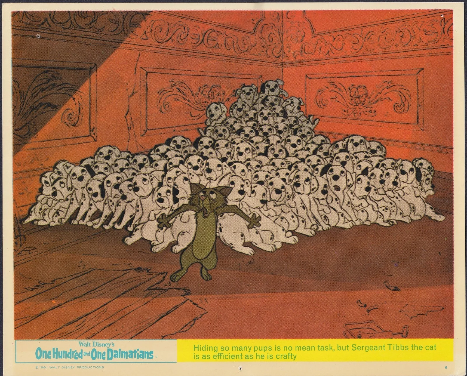 101 Dalmatians 8x ORIGINAL UK FOH Lobby Cards Walt Disney Warren Early RR, изображение 4