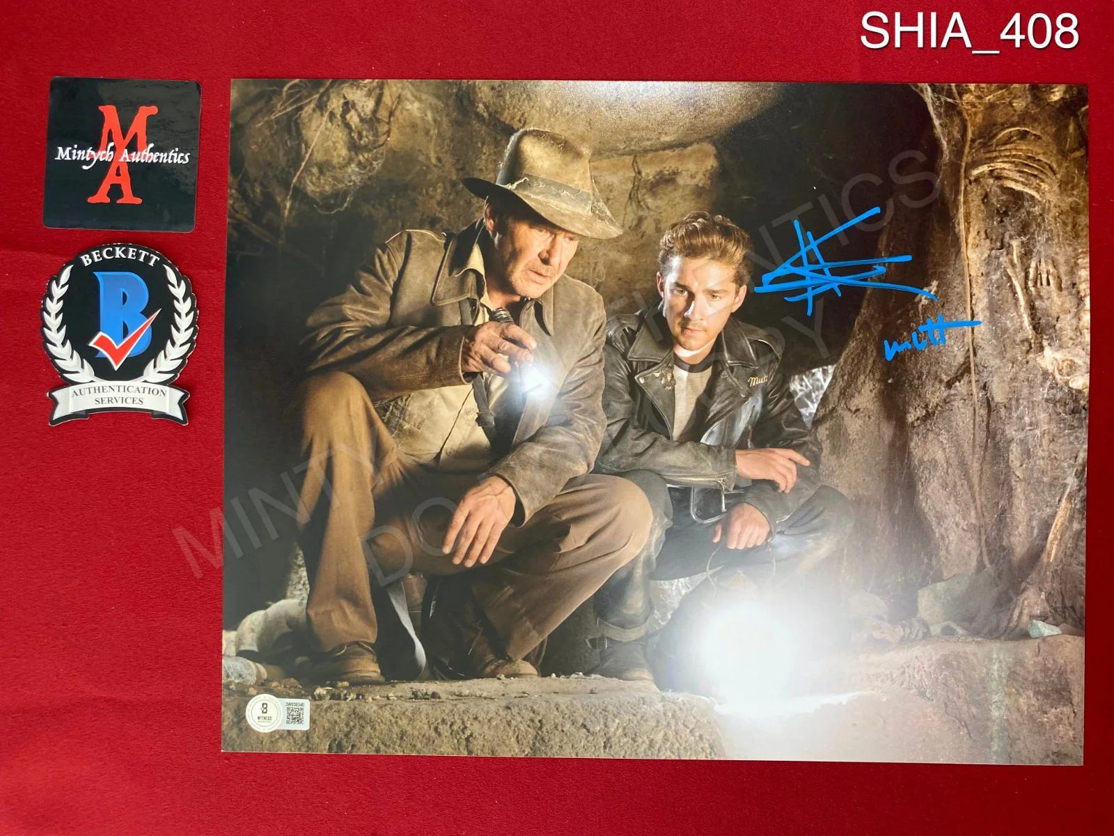 Shia LaBeouf — Shia LaBeouf autographed signed 11x14 photo Indiana Jones Beckett COA Mutt