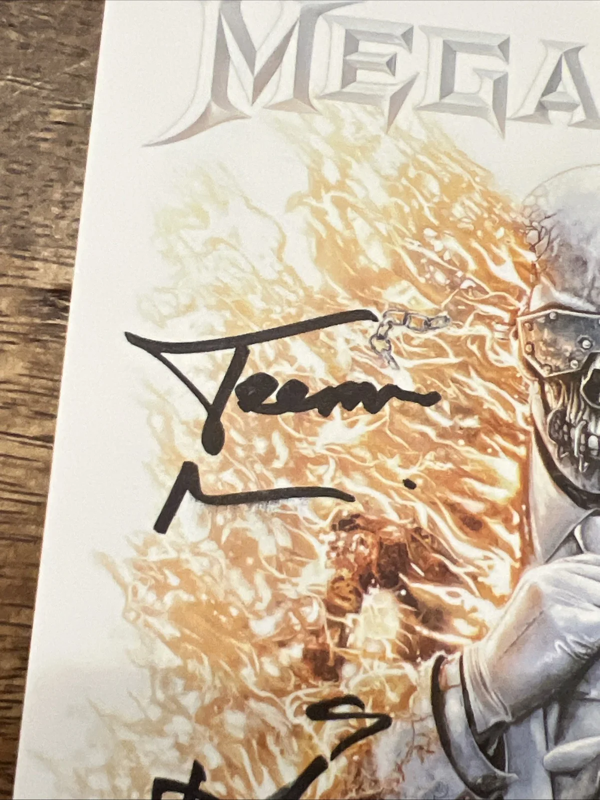 Dave Mustaine Signed Megadeth CD Insert JSA Coa Dirk Verbeuren LoMonzeo Auto, image 3