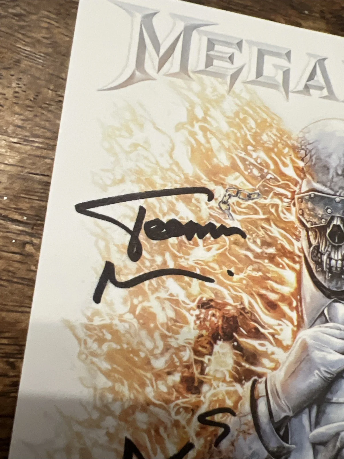 Dave Mustaine Signed Megadeth CD Insert JSA Coa Dirk Verbeuren LoMonzeo Auto, image 3