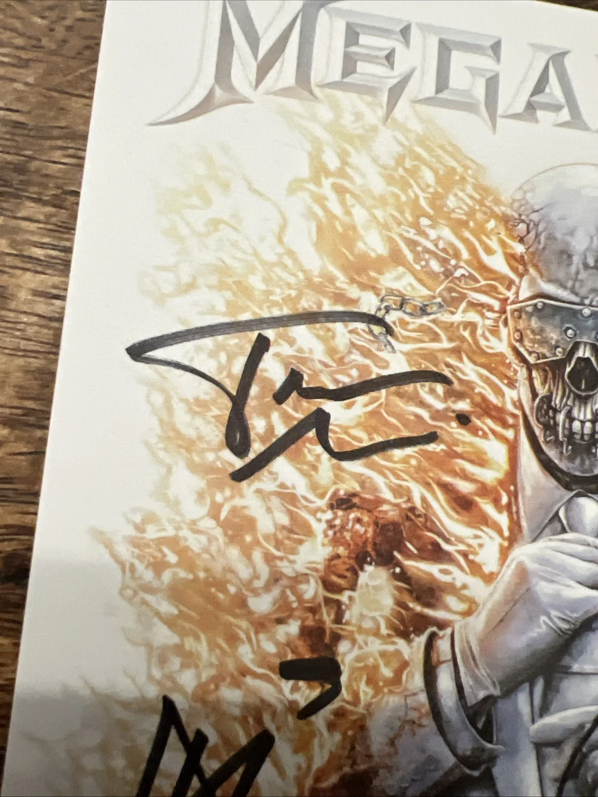 Dave Mustaine Signed Megadeth CD Insert JSA Coa Dirk Verbeuren LoMonzeo Auto, image 3