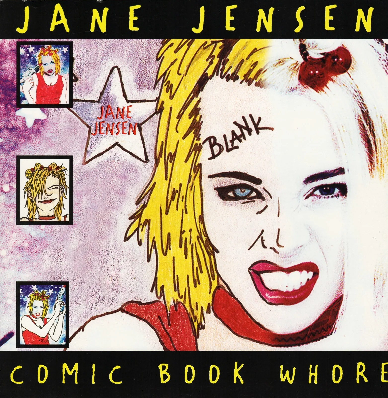 JANE JENSEN Signed 1996 "Comic Book Whore" 12x12 Promo Flat, image 2