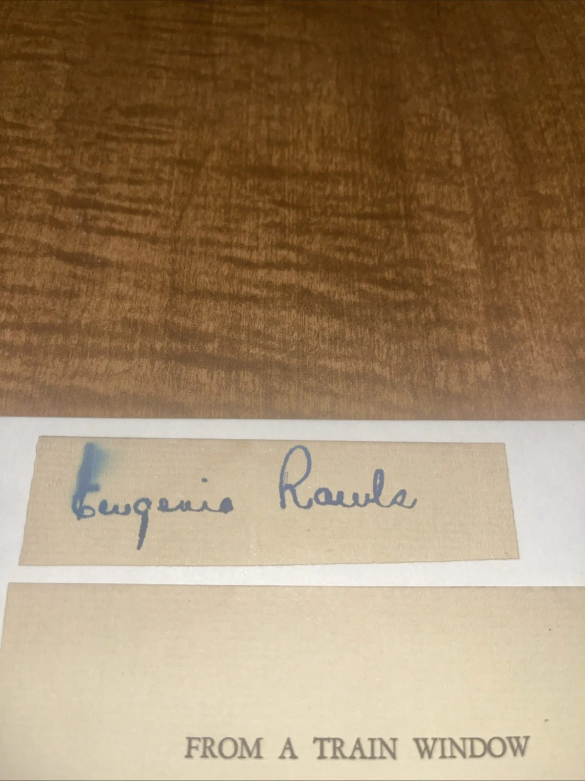 Autograph Eugene Rawls Tour With Tallulah Bankhead In Little Foxes, изображение 2