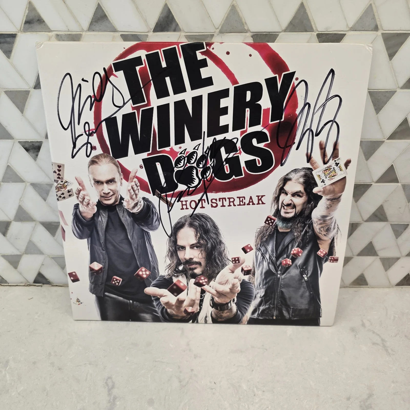 The Winery Dogs Signed Hot Streak White Color Double Vinyl Record, изображение 2