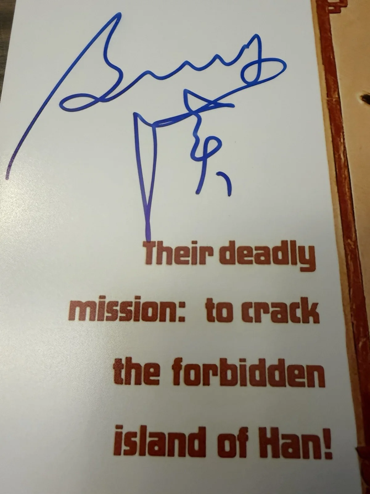 Enter the Dragon Poster Signed by Bolo Yeung – ACOA Authenticated, image 4