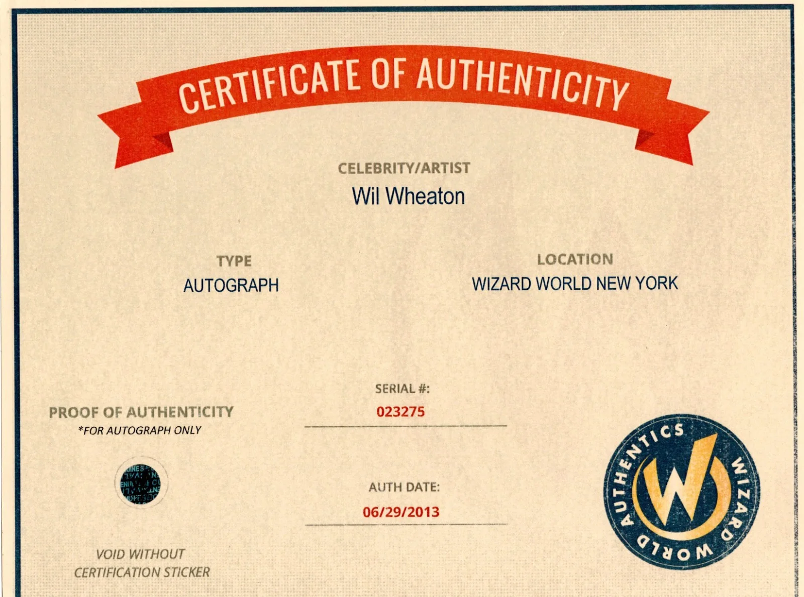 Eureka Wil Wheaton Signed Autograph 8x10 Photo COA Star Trek Big Bang Theory, изображение 2