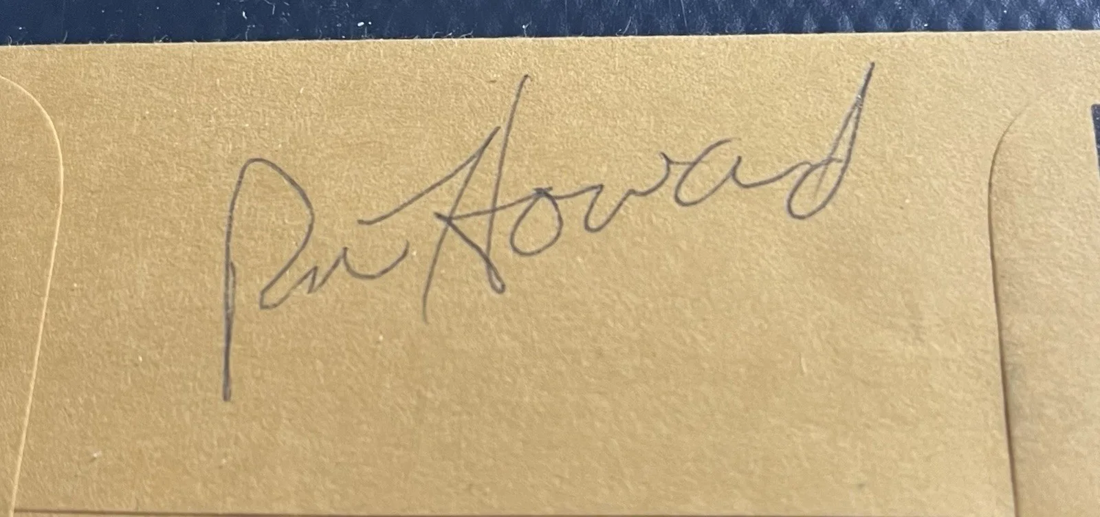 Ron Howard — Ron Howard Legendary Actor & Director Signed Tix Envelope w/ Top Loader & COA, изображение 2