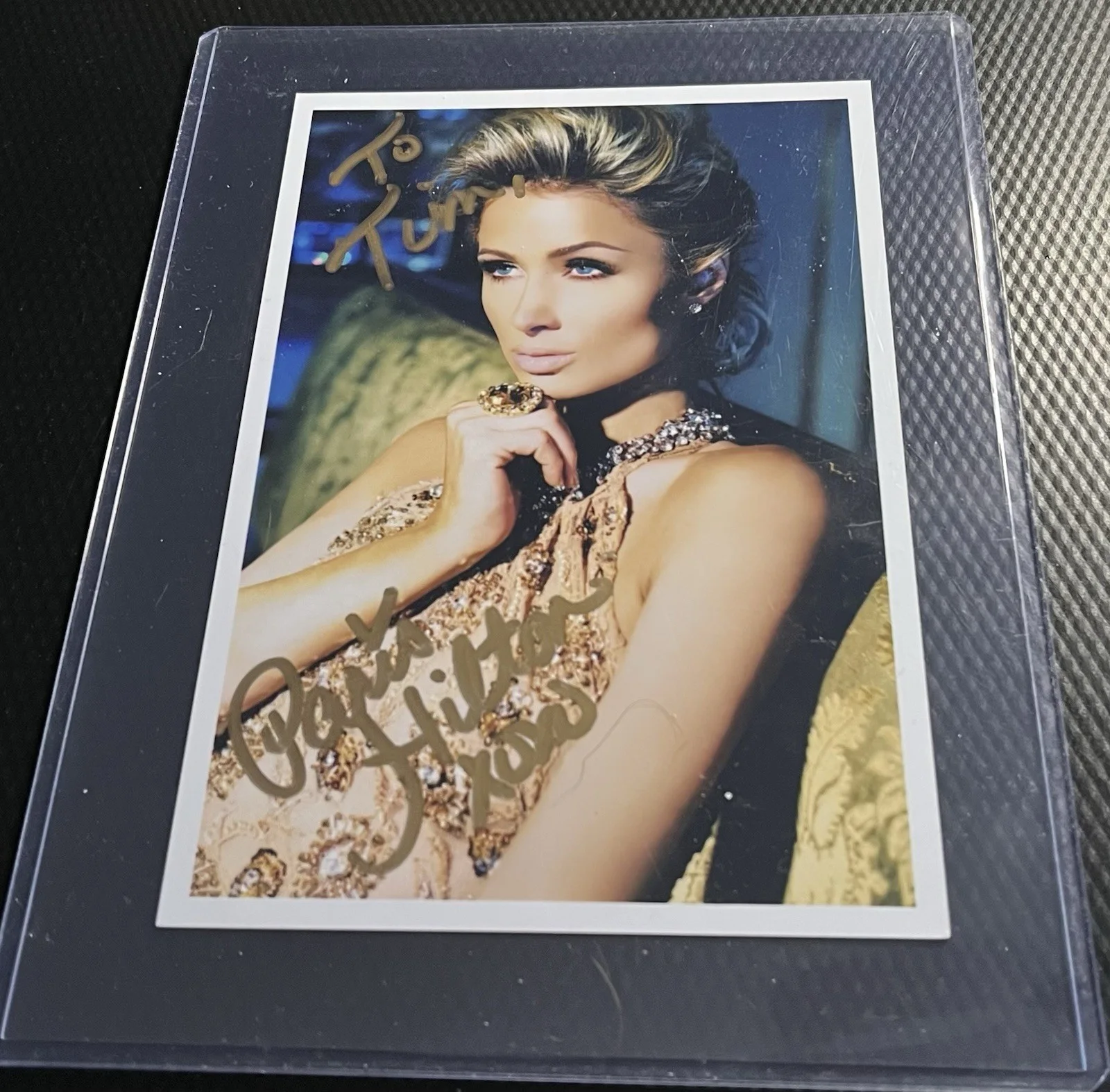 Paris Hilton Actress Hand-Signed 4x6 Color Promo Photograph w/ Top Loader & COA, изображение 3