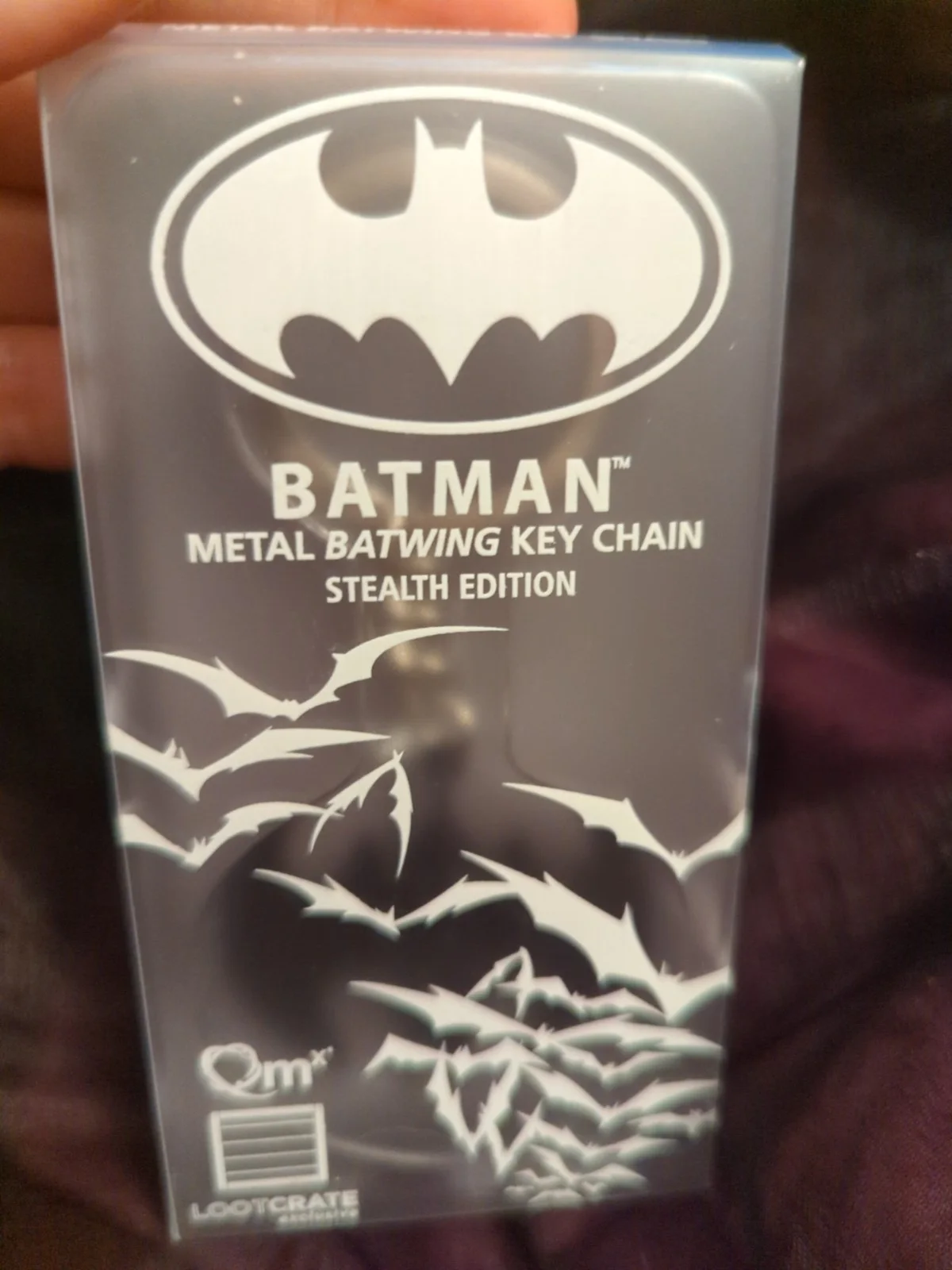 Qmx Lootcrate Exclusive Batman Metal Batwing Keychain, image 2
