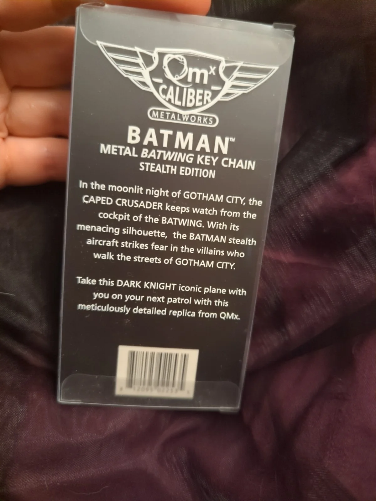 Qmx Lootcrate Exclusive Batman Metal Batwing Keychain, image 3
