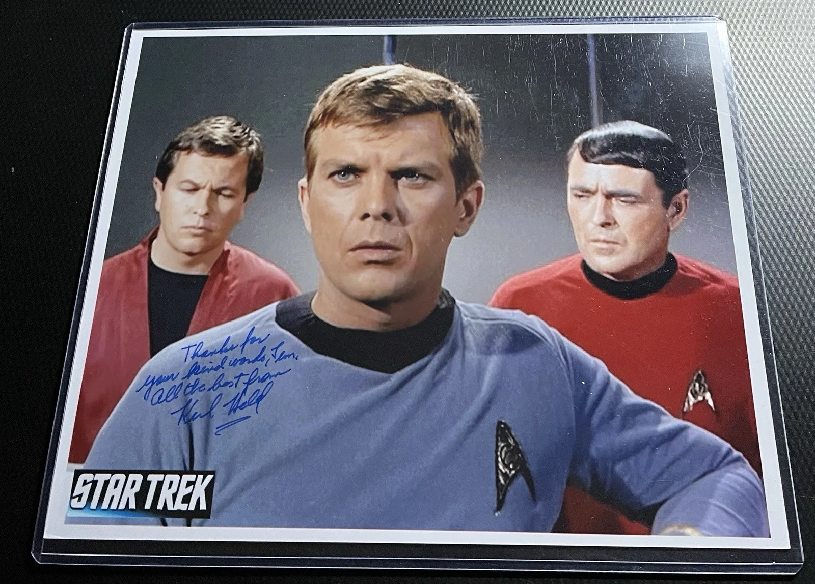 Karl Held — Karl Held aka Star Trek '66 Lidstrom Signed 8x10 Photo w/ Top Loader & COA, изображение 3