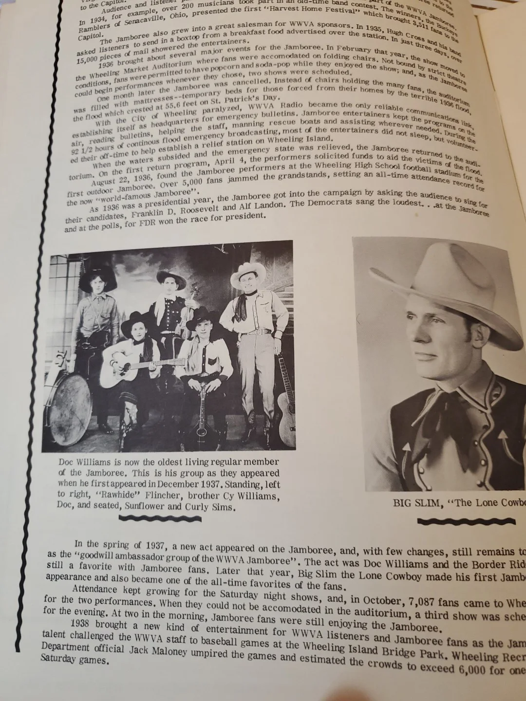 1969 WWVA Radio Jamboree History Picture Book West Virginia 30 Pages, изображение 3
