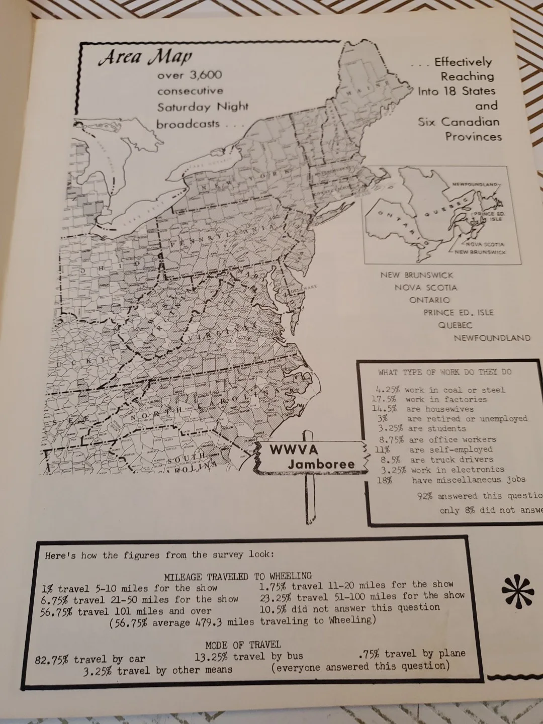 1969 WWVA Radio Jamboree History Picture Book West Virginia 30 Pages, изображение 4