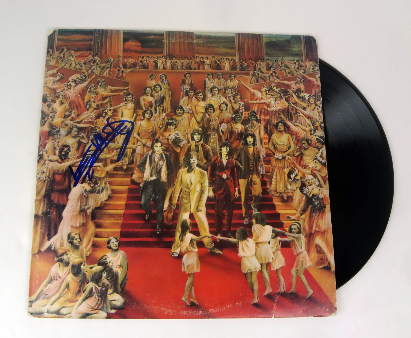 Keith Richards — Keith Richards Rolling Stones Signed It's Only Rock And Roll Album Beckett COA, изображение 2