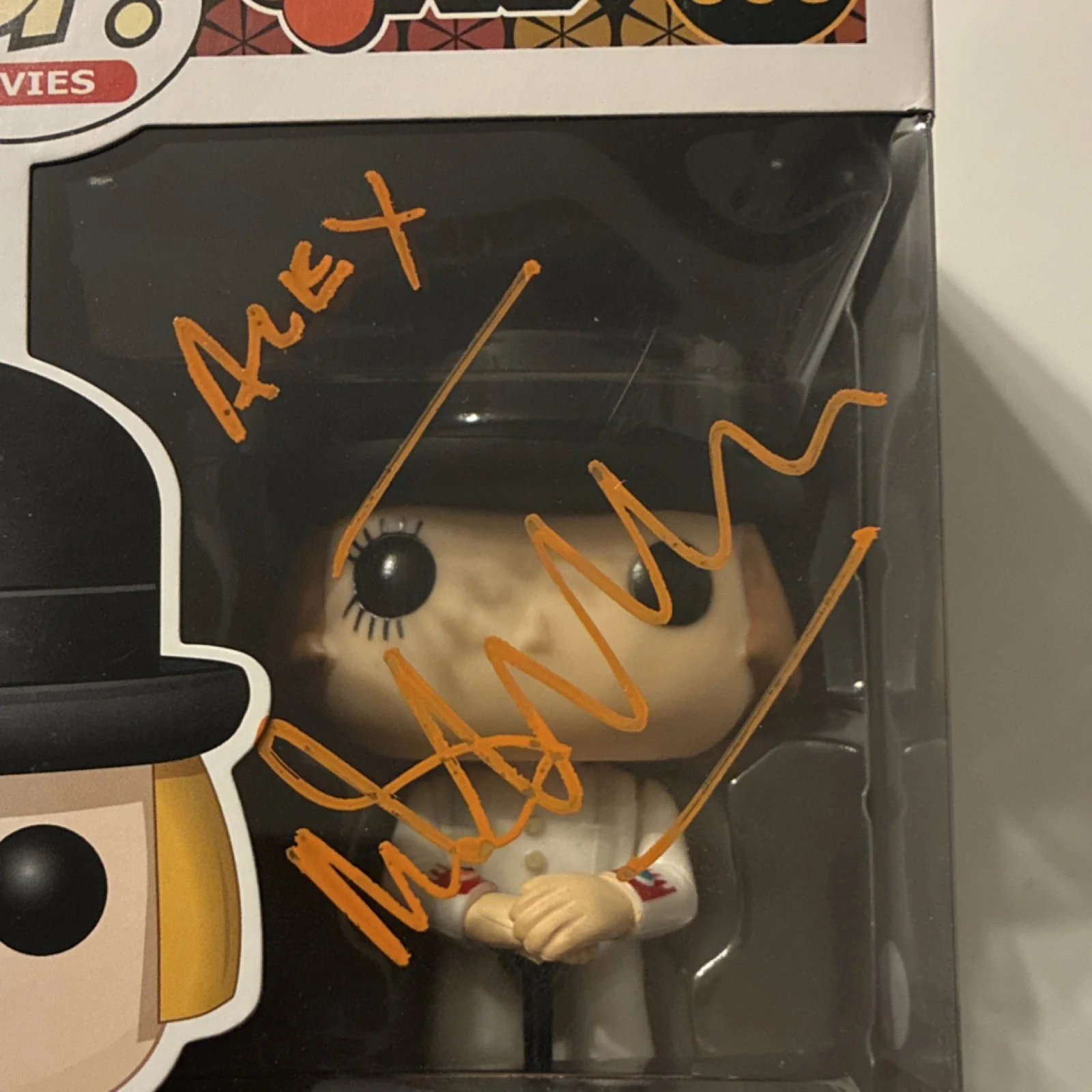 Malcolm McDowell — Funko Pop Clockwork Orange Alex DeLarge #358 Signed Figure JSA Malcolm McDowell, image 3
