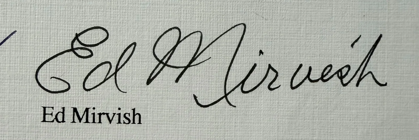 Ed, David Mirvish — Ed + David Mirvish Signed Autographed Letter Jane Eyre Royal Alexandra Theatre, image 2