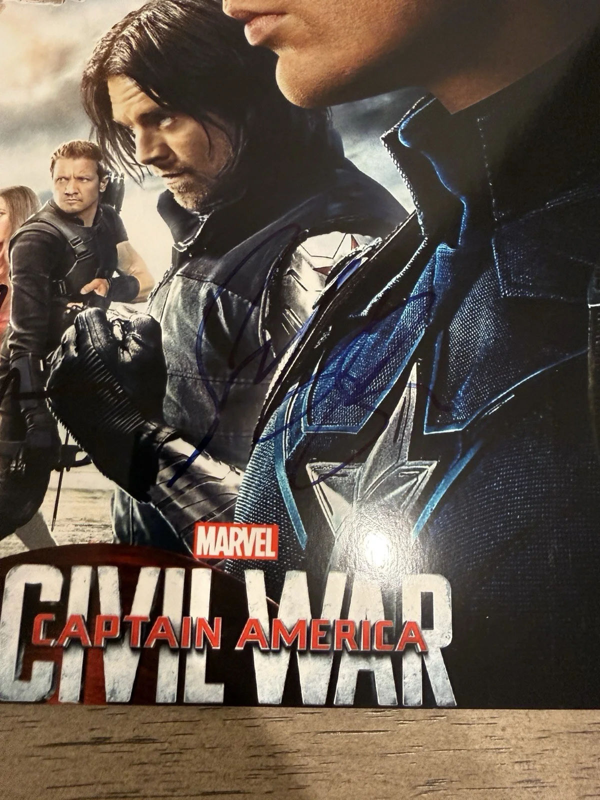 Chris Evan's and Sebastian Stan Signed Autograph 8x10 Photo COA, изображение 2