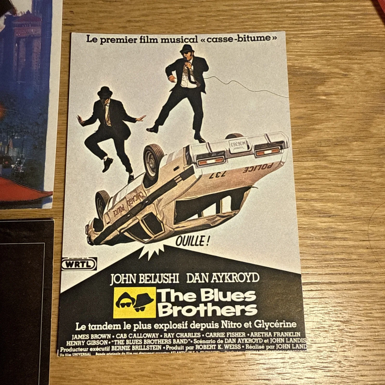 Vintage 1980s Movie Postcards x5 Top Gun Blues Brothers McQueen Murphy Set, изображение 4