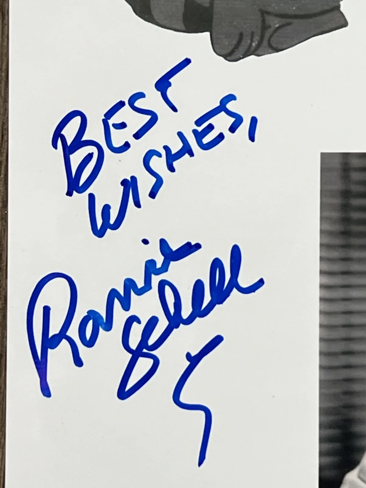 Ronnie Schell — RONNIE SCHELL - VOICE OVER ARTIST - SIGNED - AUTOGRAPH PHOTO 8" x 1 0", image 2
