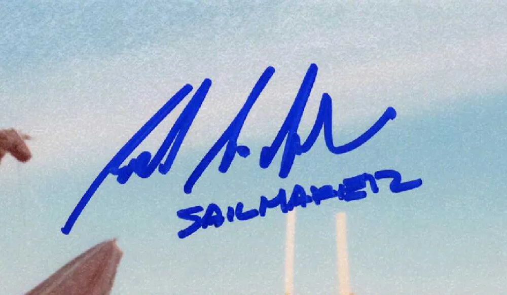 HOWARD MACKEN SIGNED 11x14 PHOTO MADE SAIL FOR JABBA BARGE STAR WARS BECKETT BAS, изображение 2