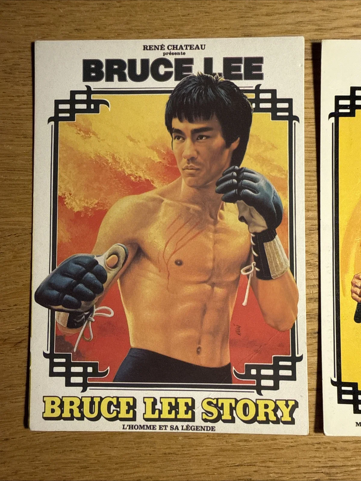 Vintage Bruce Lee French Postcards Set X2 Bruce Lee Story & La Fureur de Vaincre, изображение 2