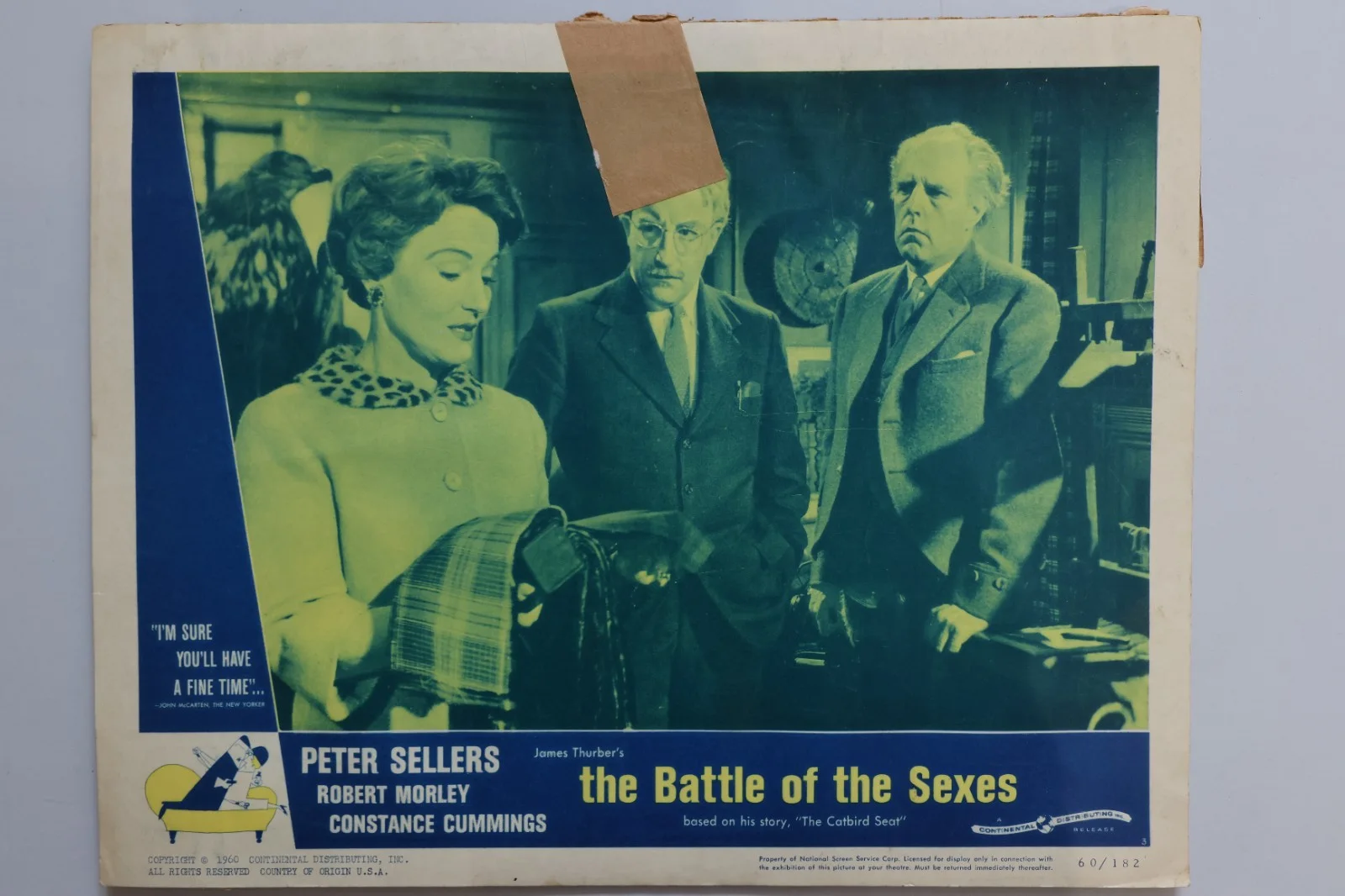 Battle of the Sexes 7 US Lobby Cards 1960 Peter Sellers, Robert Morley, изображение 5
