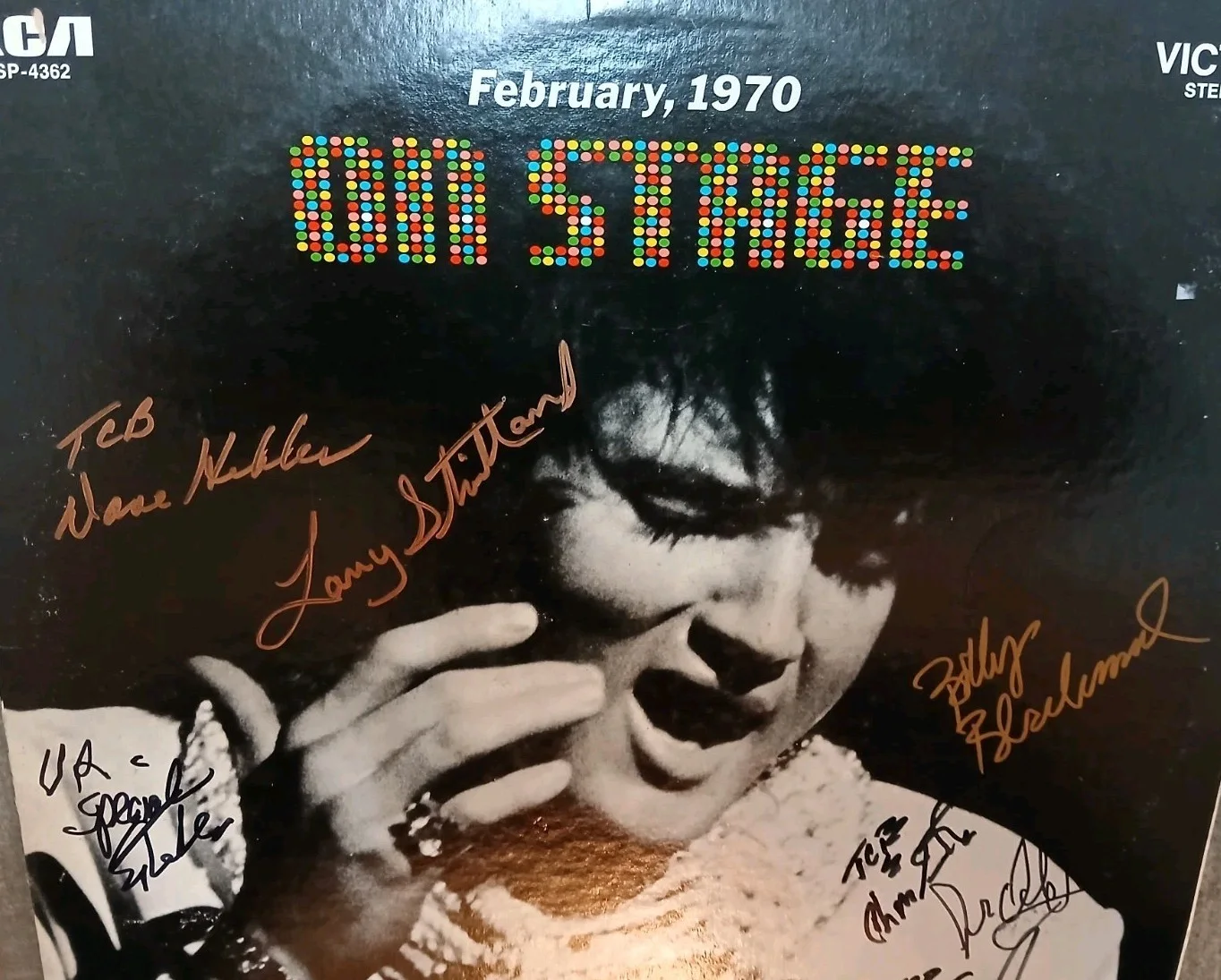 Elvis Presley - On Stage 11x Signed Autographed Album Cover, image 4