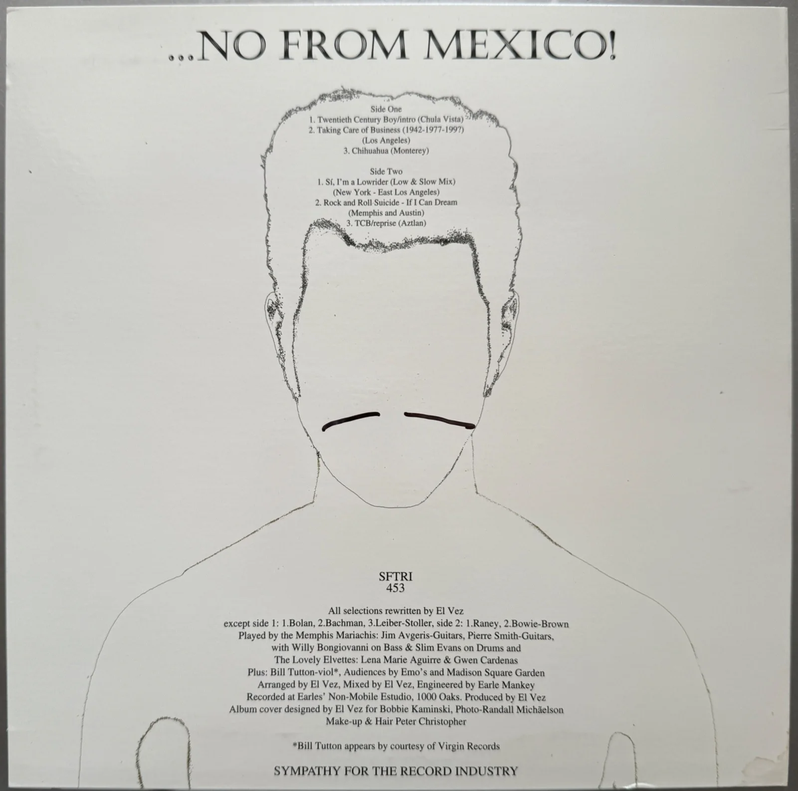 El Vez : A Lad From Spain? 10" signed autographed vinyl ( Lp David Bowie ), изображение 2