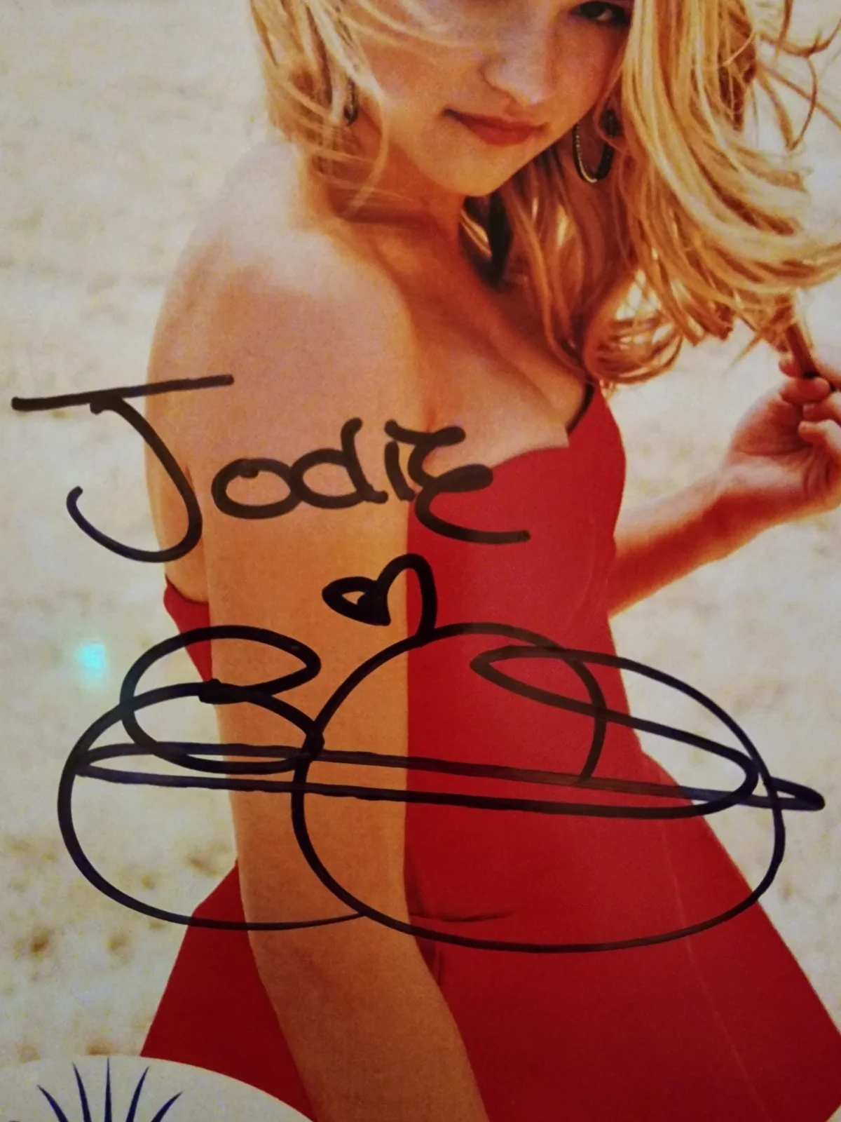EMILY OSMENT SIGNED 'HANNAH MONTANA' 8x10 PHOTO TV SHOW ACTRESS "Lilly", изображение 2
