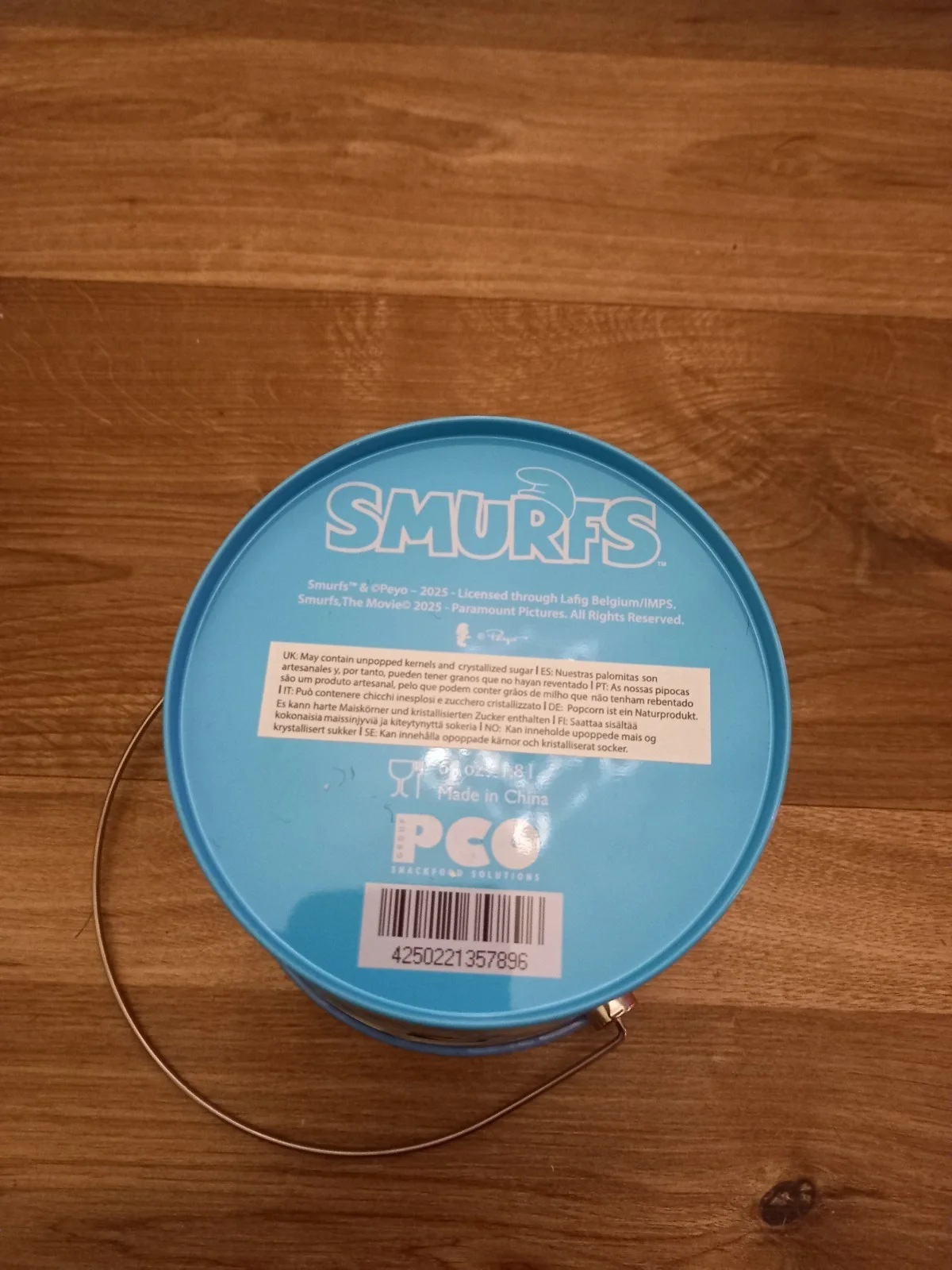 Collectable Cinema Smurfs Drinking Cup With Staw And Popcorn Bucket BRAND NEW, изображение 4