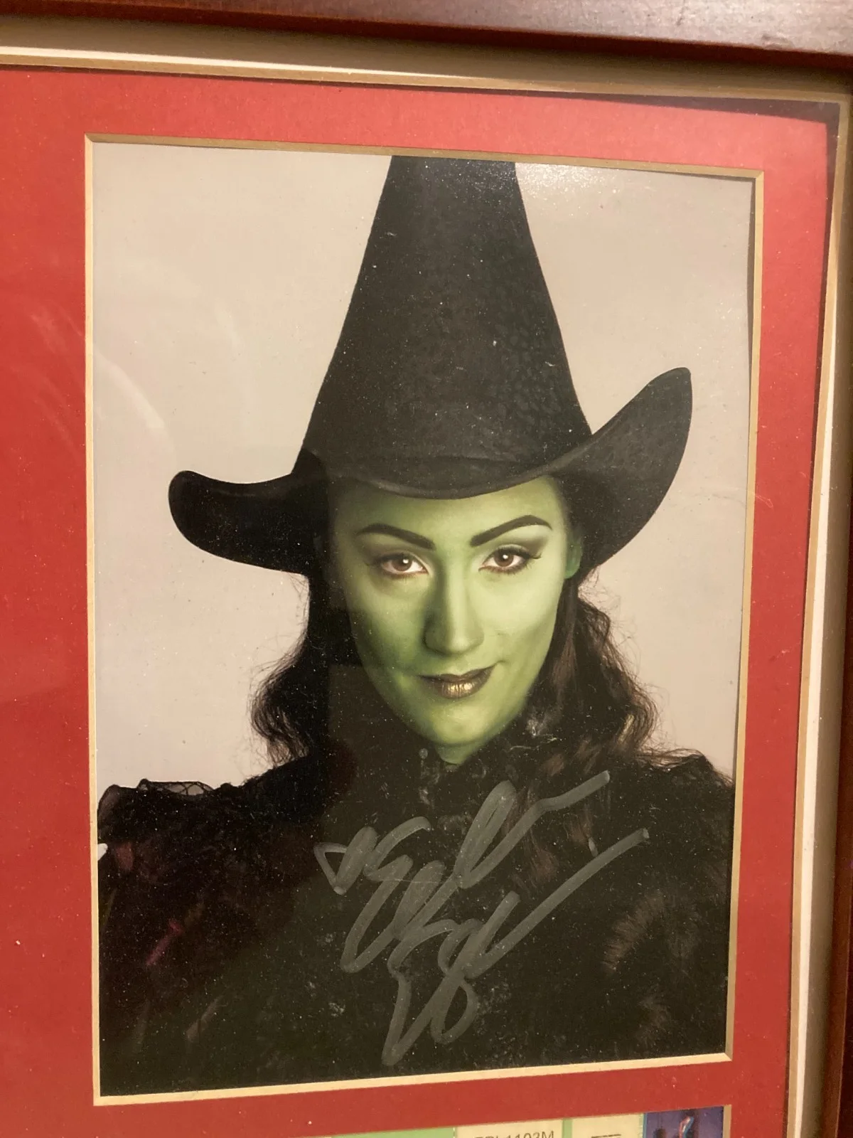Cast — WICKED Broadway Cast Signed Playbill, Photo, Ticket 2007 Pantages Theater Framed, изображение 4