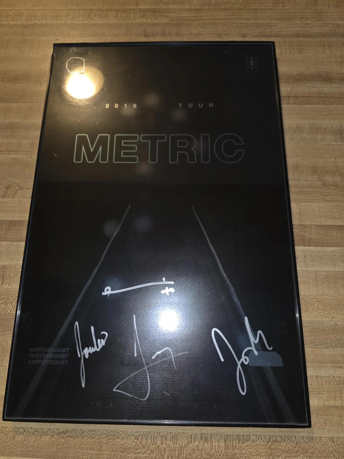 Metric Signed/framed 2019 Tour Poster, image 2