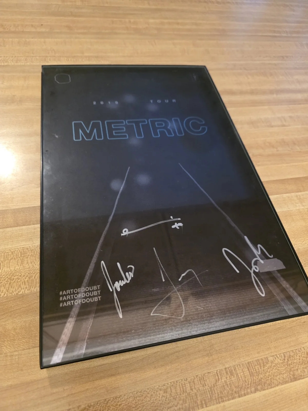 Metric Signed/framed 2019 Tour Poster, image 3