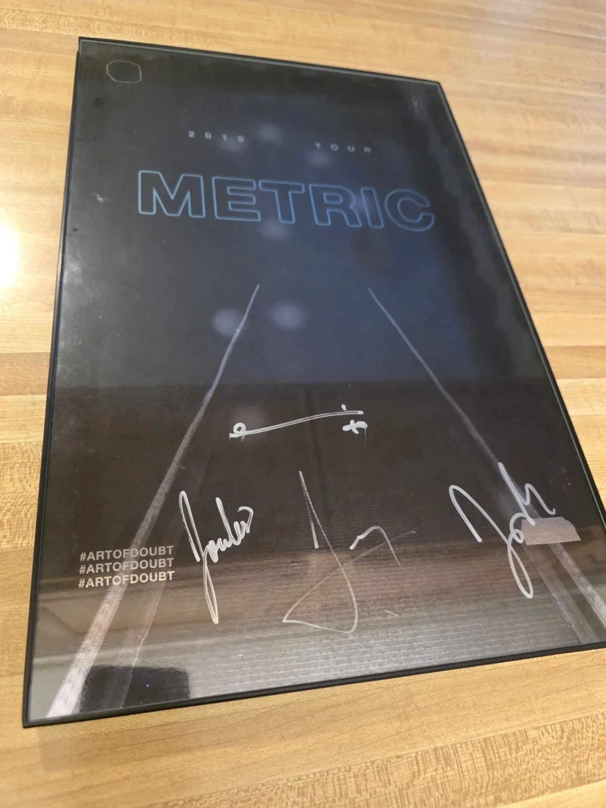 Metric Signed/framed 2019 Tour Poster, image 4