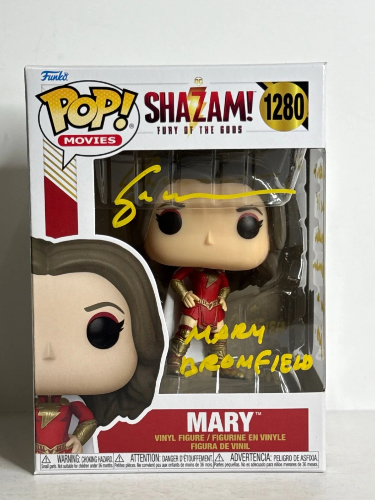 Grace Caroline Currey — Grace Caroline Currey Signed Mary Shazam! Funko #1280 PSA SWAU