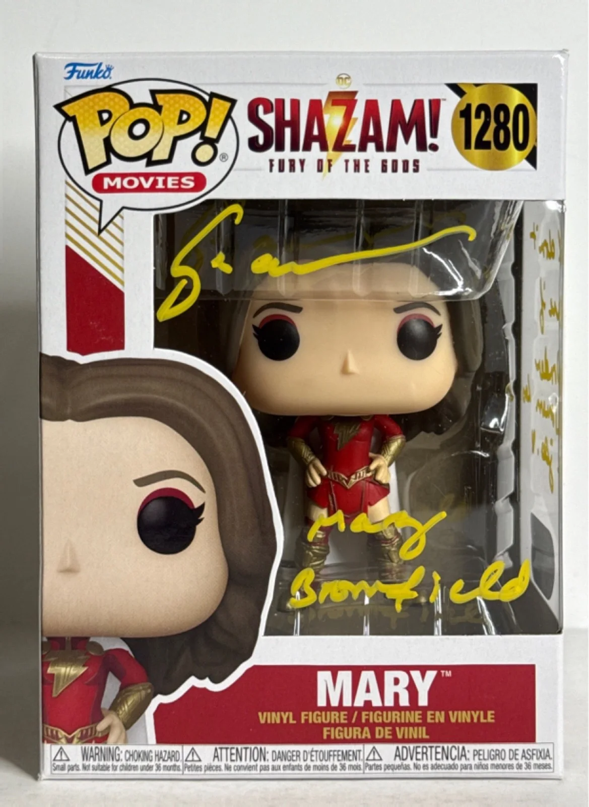 Grace Caroline Currey — Grace Caroline Currey Signed Mary Shazam! Funko #1280 PSA SWAU