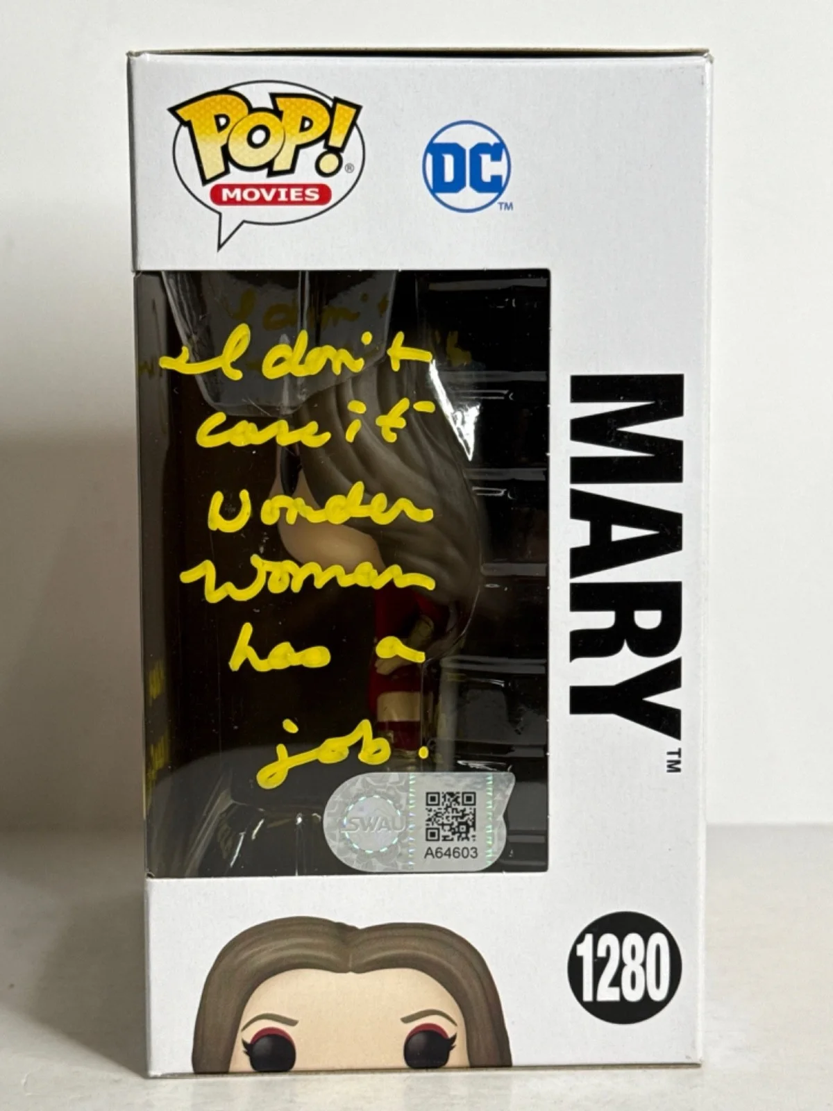 Grace Caroline Currey — Grace Caroline Currey Signed Mary Shazam! Funko #1280 PSA SWAU, изображение 2