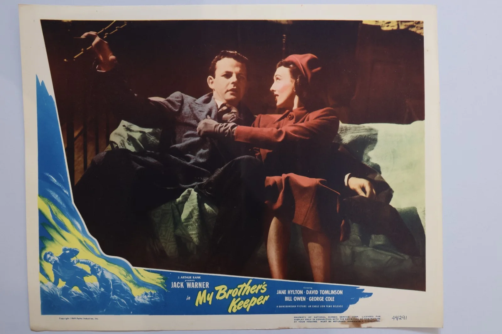 My Brothers Keeper 8 US Lobby Cards 1949 Jack Warner, George Cole, изображение 2