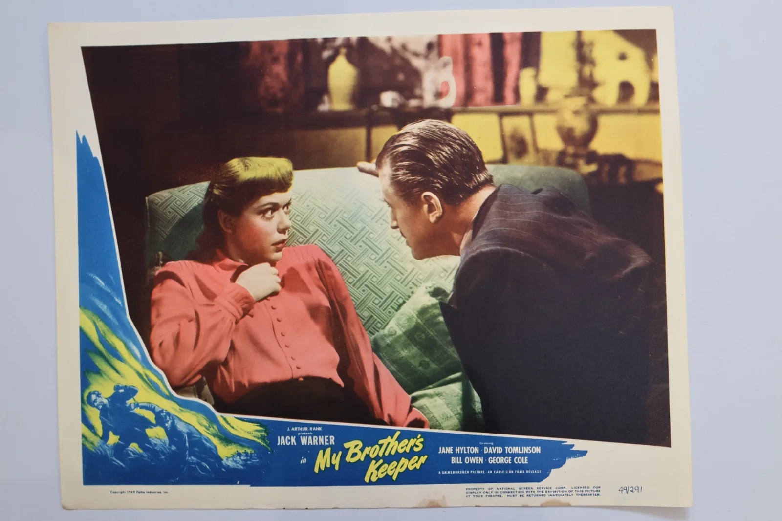 My Brothers Keeper 8 US Lobby Cards 1949 Jack Warner, George Cole, изображение 3